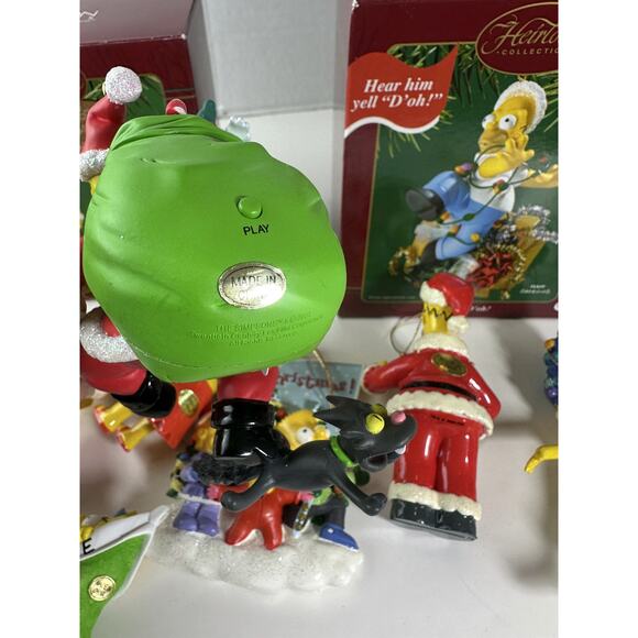 Bundle Mixed Lot The Simpsons Christmas Holiday Ornaments Homer Marge Bart Lisa - Picture 9 of 16